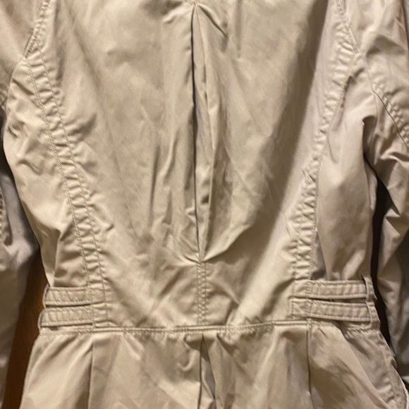 Vintage Armani Exchange Peplum Asymmetric Zip Women's Jacket, Beige - Small - Picture 7 of 11